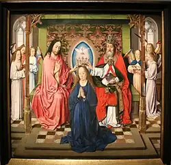 Marienkrönung von Dieric Bouts, um 1464, Gemäldegalerie der Bildenden Künste Wien