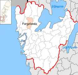 Lage der Gemeinde Färgelanda