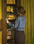 La bibliothèque, 1915