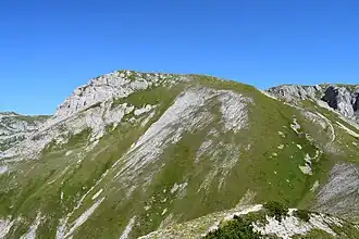 Südseite des Fölzkogel-Plateaus vom Waschenriegel aus.