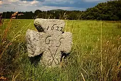 „Schneiderstein“, historisches Steinkreuz von 1622