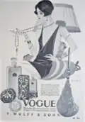 Werbung für Parfüm Vogue, 1926