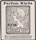 Werbung für das Parfüm Klytia, 1913