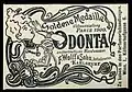 Werbung für das Mundwasser Odonta, 1901