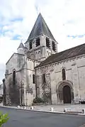 Chauvigny, Pfarrkirche Notre-Dame, von NW