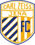 FC Carl Zeiss Jena 1966–1975 (inoffizielles Logo) Der Entwurf des seit 1966 mit kleinen Modifizierungen geltenden Logos stammt von Werner Liebscher.