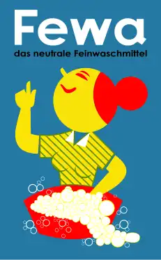Fewa, das erste voll­synthetische Wasch­mittel der Welt