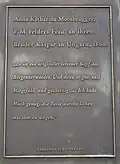 Gedenktafel an Franz Michael Felder in Hopfreben im Schoppernau