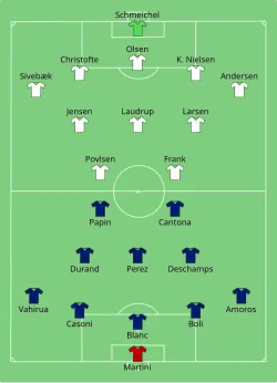 Aufstellung Frankreich gegen Dänemark