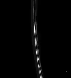 Atlas nahe dem F-Ring am 9. Mai 2005