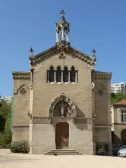 Fassade der Kapelle von Saint-Thomas d’Aquin
