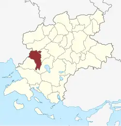 Lage des Vester Hæsinge Sogn in der Faaborg-Midtfyn Kommune