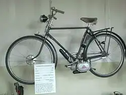 Fahrrad mit Lohmann-Anbaumotor