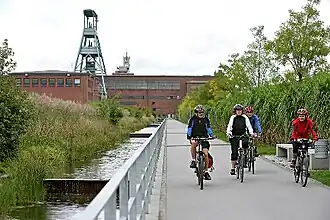 Die Ewaldpromenade und Schacht 7