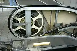 Antriebsrad für den Handlauf