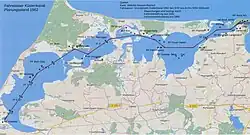Fahrwasser Küstenkanal Planungsstand 1962