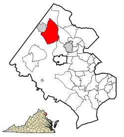 Lage im Fairfax County