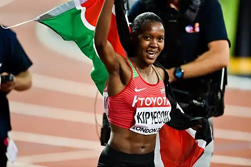Weltmeisterin Faith&nbsp;Kipyegon