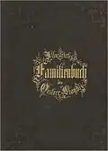 Familienbuch IX. Band von 1859 (Verlagseinband)