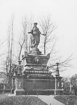 Kriegerdenkmal, Fangelsbachfriedhof Stuttgart, 1889.