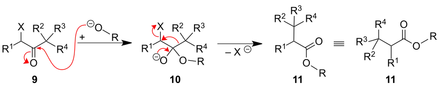 Mechanismus der Faworski-Umlagerung