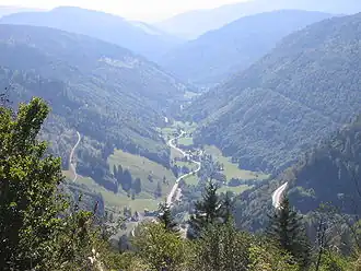 Blick vom Seebuck auf Fahl im oberen Wiesental