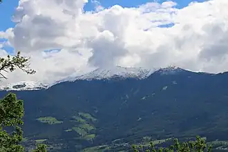 Die Plose von Feldthurns aus gesehen
