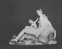 Flussnymphe, Porzellan, um 1765.