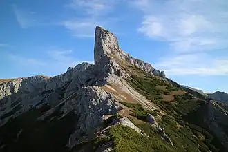 Kleiner Festlbeilstein über dem Reidelsteinriedel