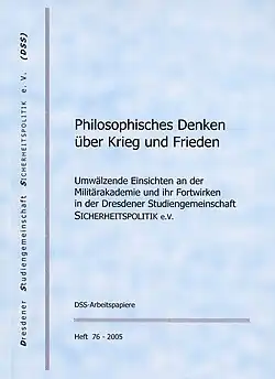 Festschrift, Wolfgang&nbsp;Scheler, zum&nbsp;70.,&nbsp;DSS-AP,&nbsp;H.&nbsp;76, 2005,&nbsp;Umschlagtitel.