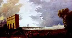 Triumphbogen und Altar des Vaterlands für das Föderationsfest