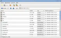 Bildschirmfoto von File Roller