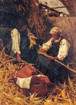 Filippini: Die Maiserntemaschinen, 1887