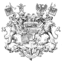 Wappen der Grafen Finck von Finckenstein: zwei Löwen