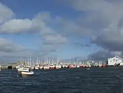 Foto mit unzähligen Fischerbooten