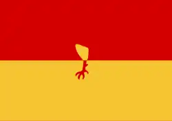 Flagge des Ortes Bredevoort