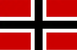 Vorschlag für eine Seekriegsflagge der Reichsflotte von Prinz Adalbert von Preußen um 1850[36]