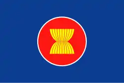 Flagge des Verbandes Südostasiatischer Nationen