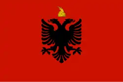 Nationalflagge des Königreiches Albanien 1928–1939
