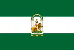 Flagge Andalusiens