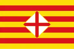 Flagge der Provinz Barcelona