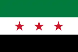 2:3 Alternativvariante der Flagge mit kleineren Sternen