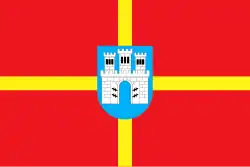 Flagge der Oblast Schytomyr