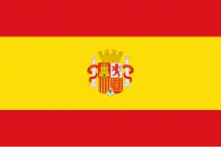 Flagge der Spanischen Nationalisten unter General Franco, 1936 bis 1938
