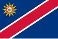 2:3 Flagge der namibischen Polizei bis 31. Oktober 2009
