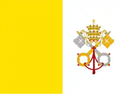 Flagge des Kirchenstaats (1825–1849, 1849–1870)