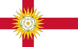 Flagge vom West Riding of Yorkshire