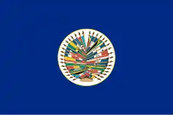 Flagge der Organisation Amerikanischer Staaten (OAS)