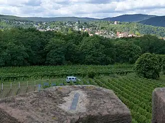 Aussicht vom Flaggenturm in die westliche Richtung