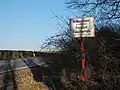 Hinweisschild an der K&nbsp;614 von Algenroth nach Zorn